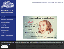 Tablet Screenshot of frauengruppe-grossbreitenbach.de